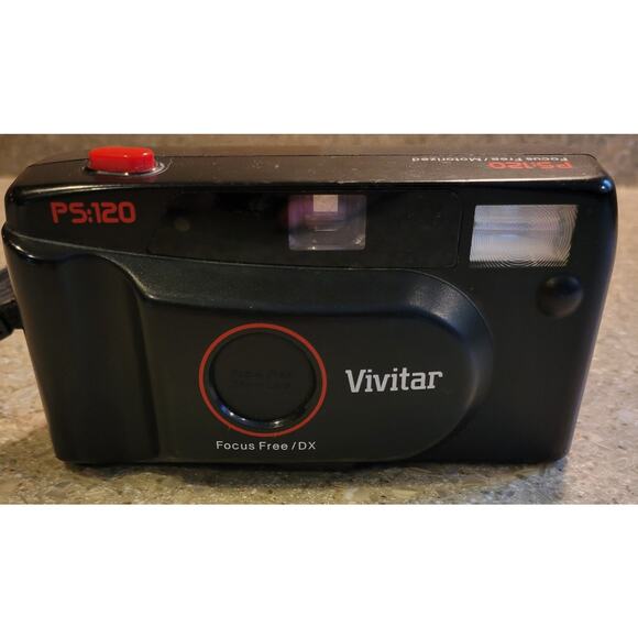 Vivitar Point and Shoot PS:120 35mm Film Camera Autofocus Focus Free/DX Tested - Picture 2 of 6